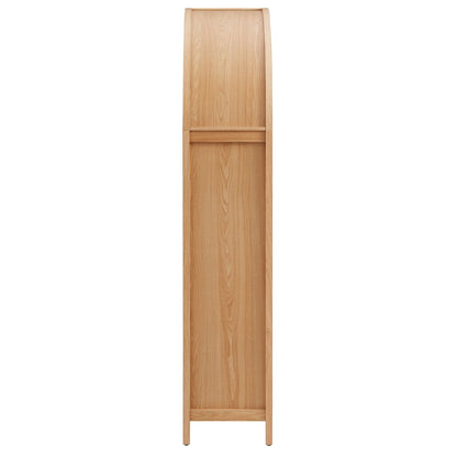 Calista 79" Tall Wide Rattan Arched Storage Cabinet