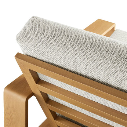Lirienne Outdoor Patio Aluminum Faux Wood Armchair