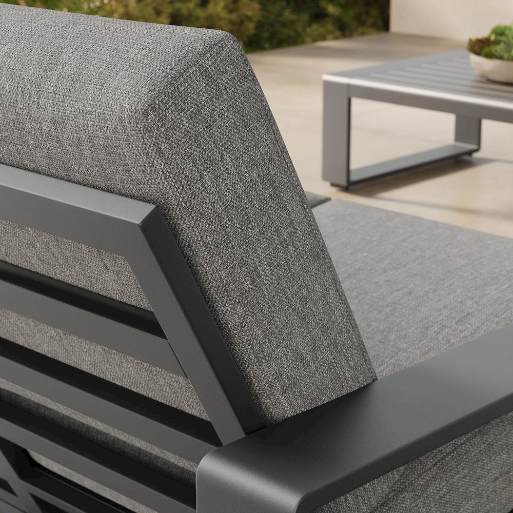 Lirienne Outdoor Patio Aluminum Loveseat