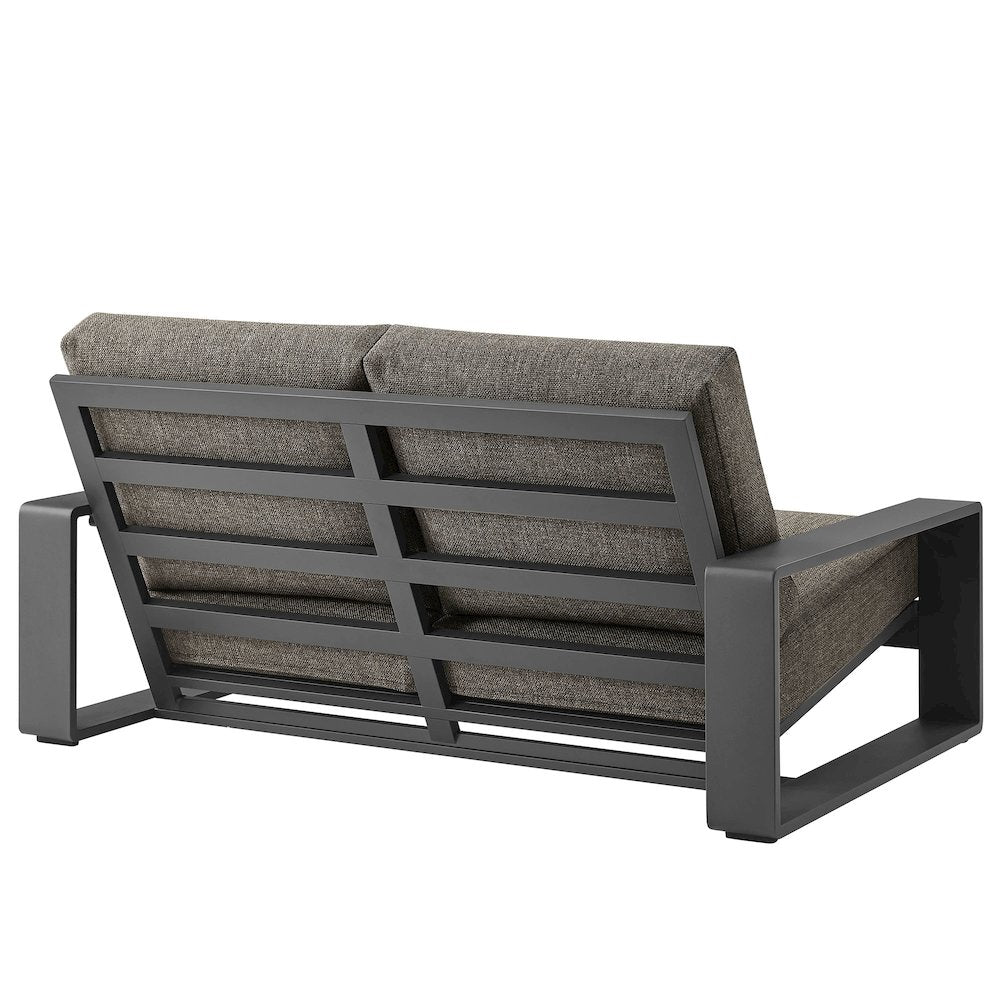 Lirienne Outdoor Patio Aluminum Loveseat