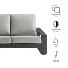 Lirienne Outdoor Patio Aluminum Sofa