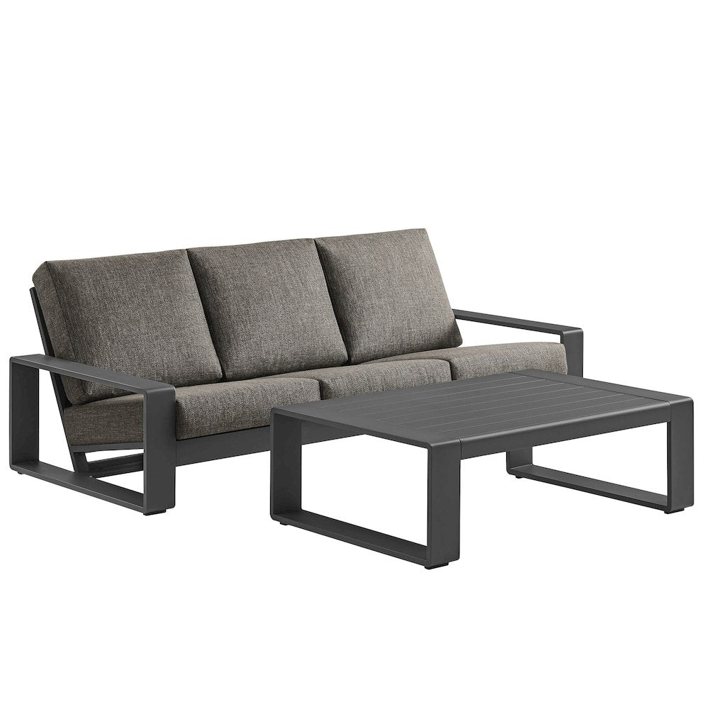 Lirienne 2-Piece Outdoor Patio Aluminum Furniture Set