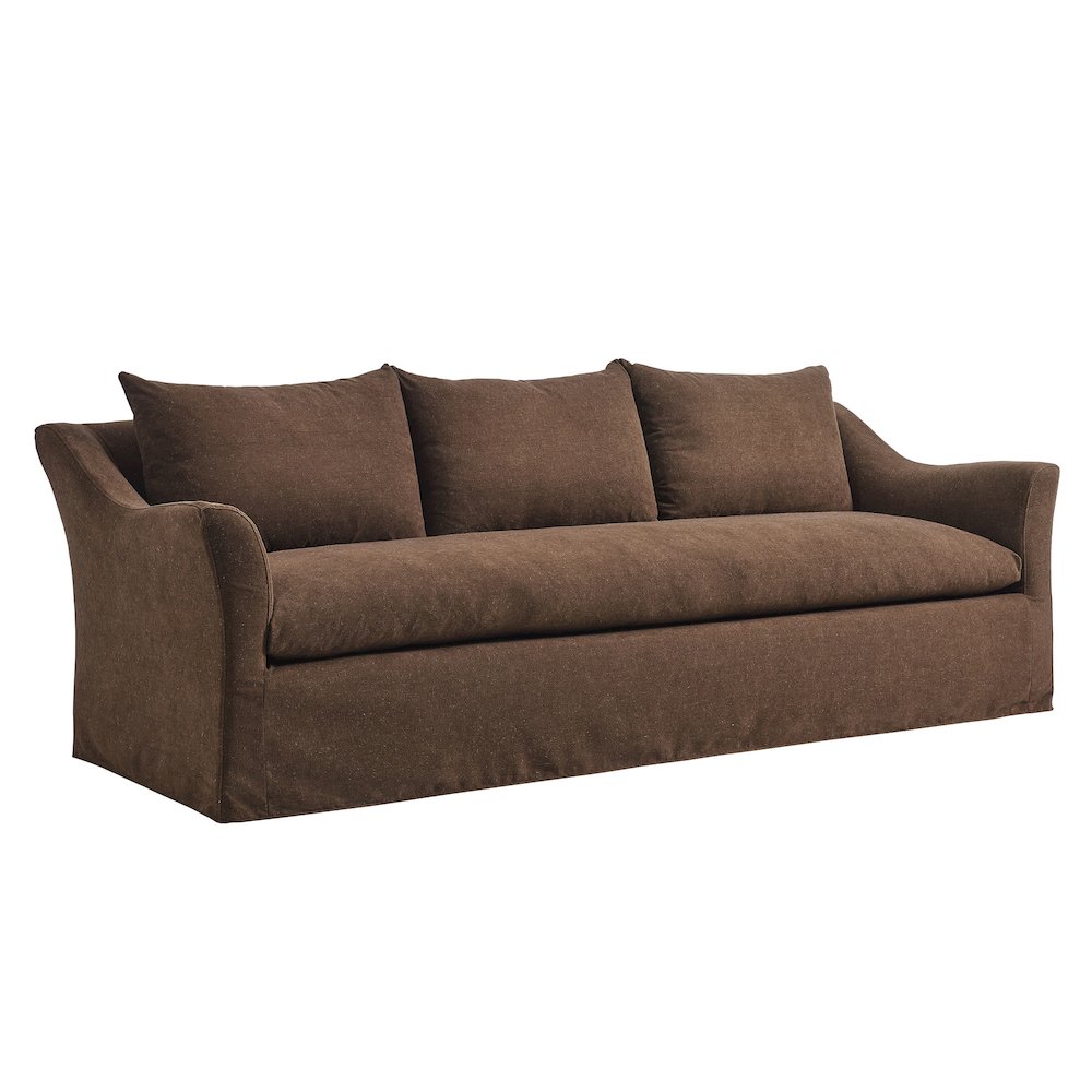 Somerset 92" Linen Blend Slipcovered Sofa