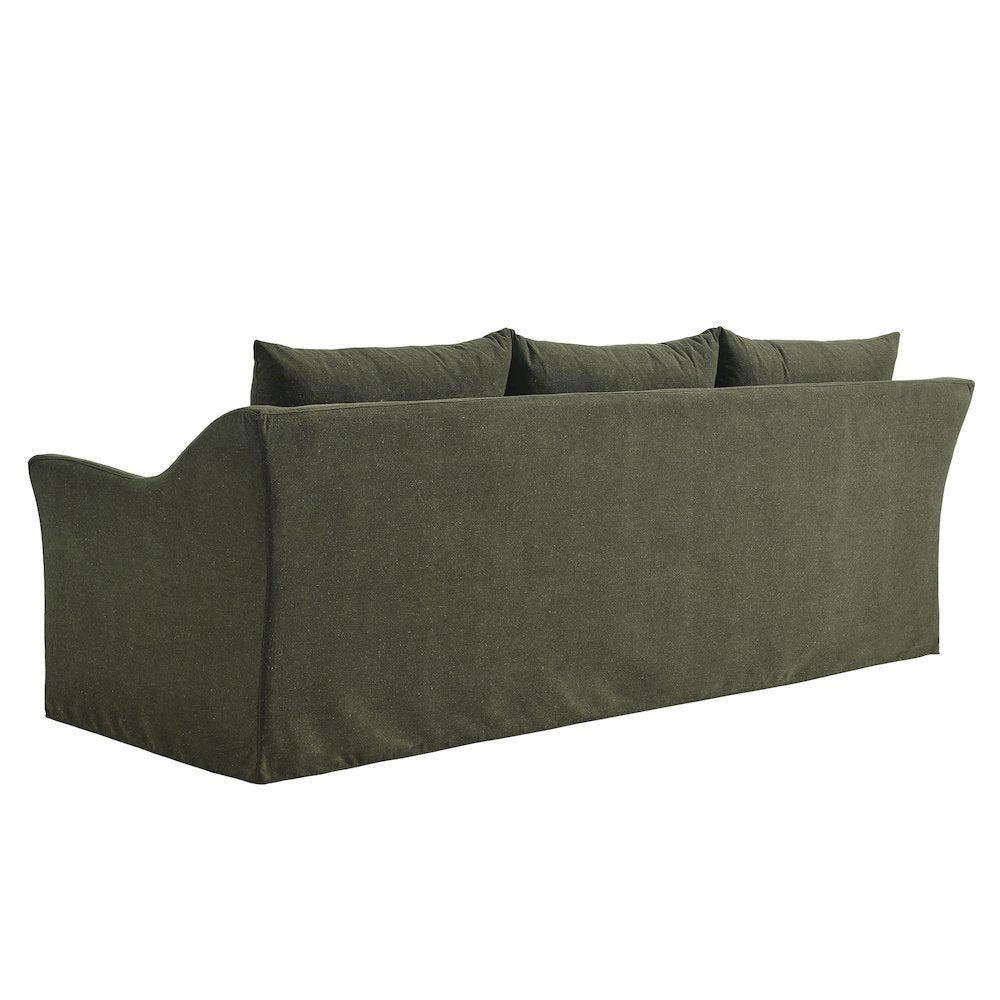 Somerset 92" Linen Blend Slipcovered Sofa