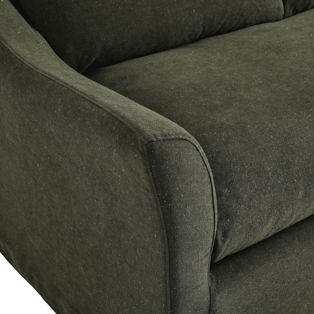 Somerset 92" Linen Blend Slipcovered Sofa