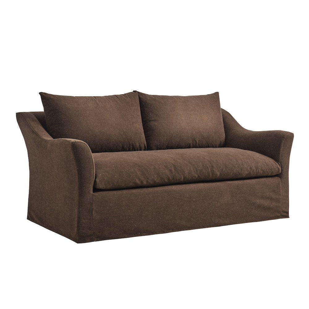 Somerset 70" Linen Blend Slipcovered Loveseat