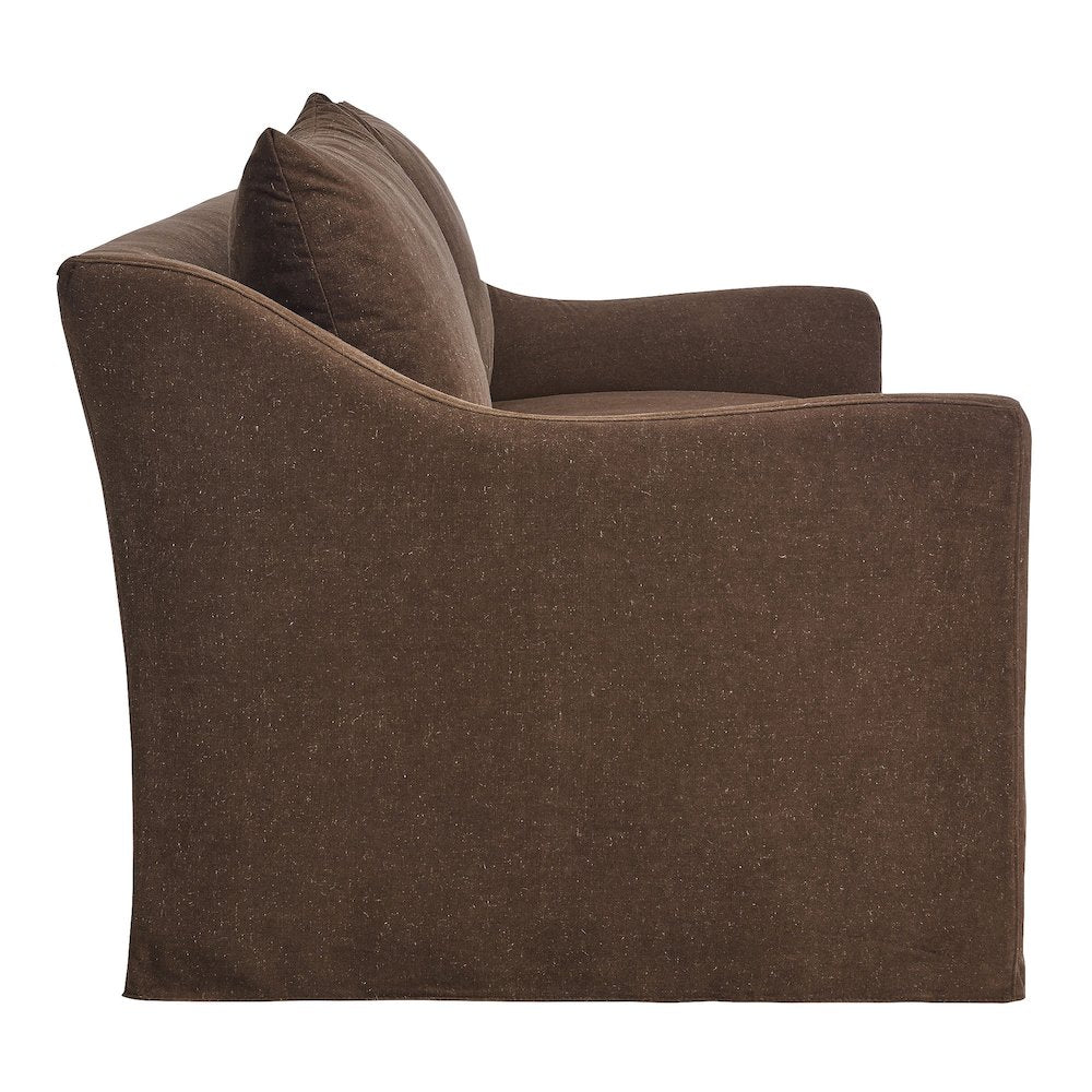 Somerset 70" Linen Blend Slipcovered Loveseat
