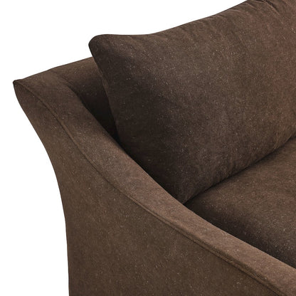 Somerset 70" Linen Blend Slipcovered Loveseat