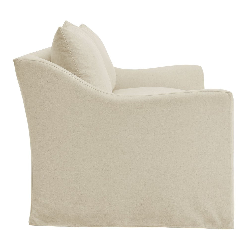 Somerset 70" Linen Blend Slipcovered Loveseat