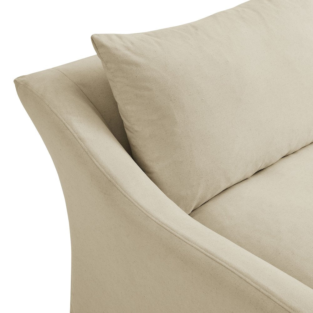 Somerset 70" Linen Blend Slipcovered Loveseat