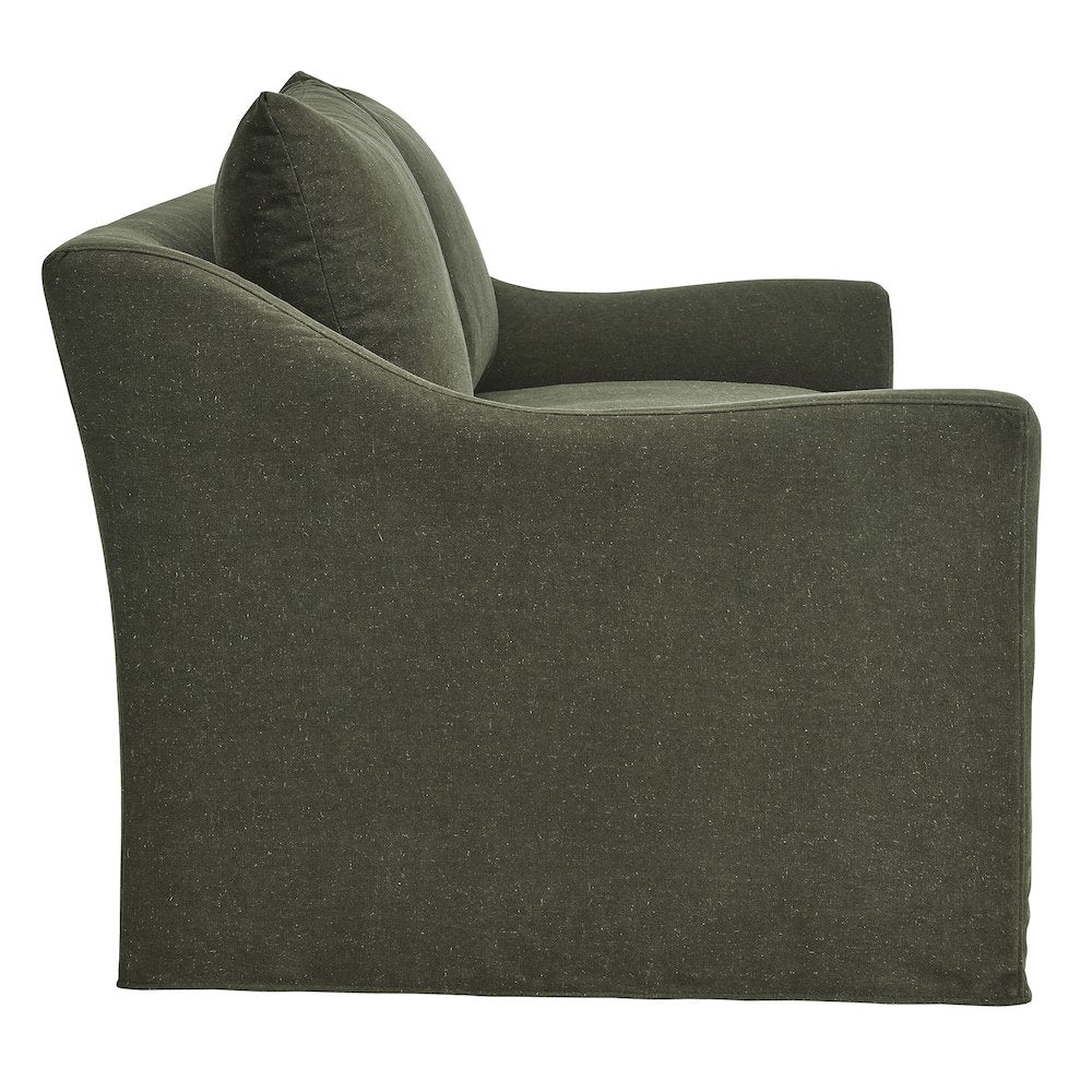 Somerset 70" Linen Blend Slipcovered Loveseat