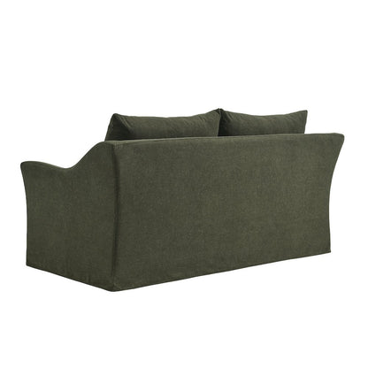 Somerset 70" Linen Blend Slipcovered Loveseat