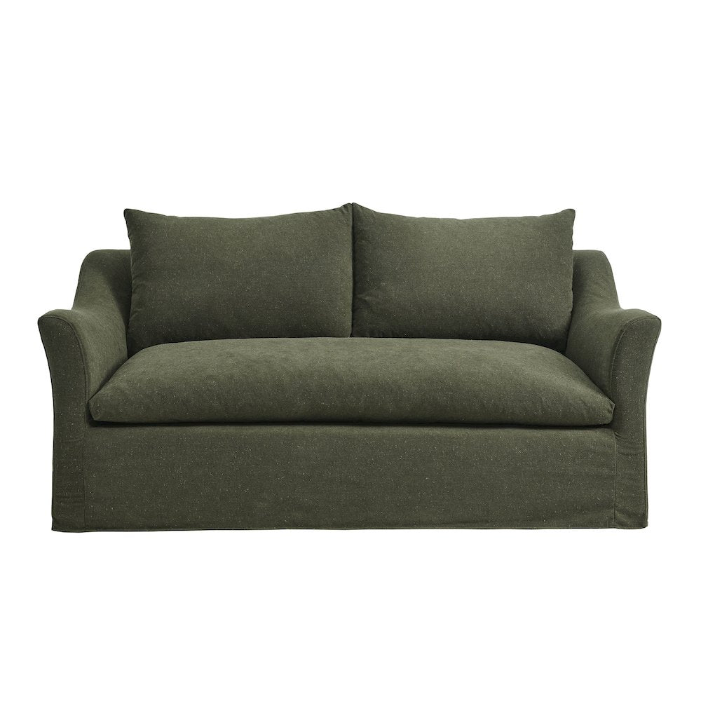 Somerset 70" Linen Blend Slipcovered Loveseat
