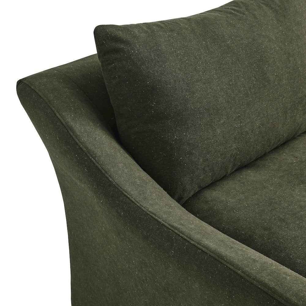 Somerset 70" Linen Blend Slipcovered Loveseat