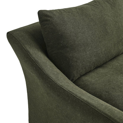 Somerset 70" Linen Blend Slipcovered Loveseat