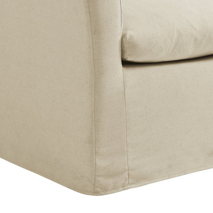 Somerset Linen Blend Slipcovered Armchair