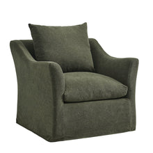Somerset Linen Blend Slipcovered Armchair