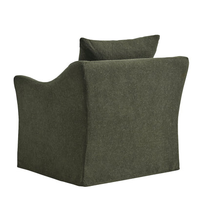 Somerset Linen Blend Slipcovered Armchair