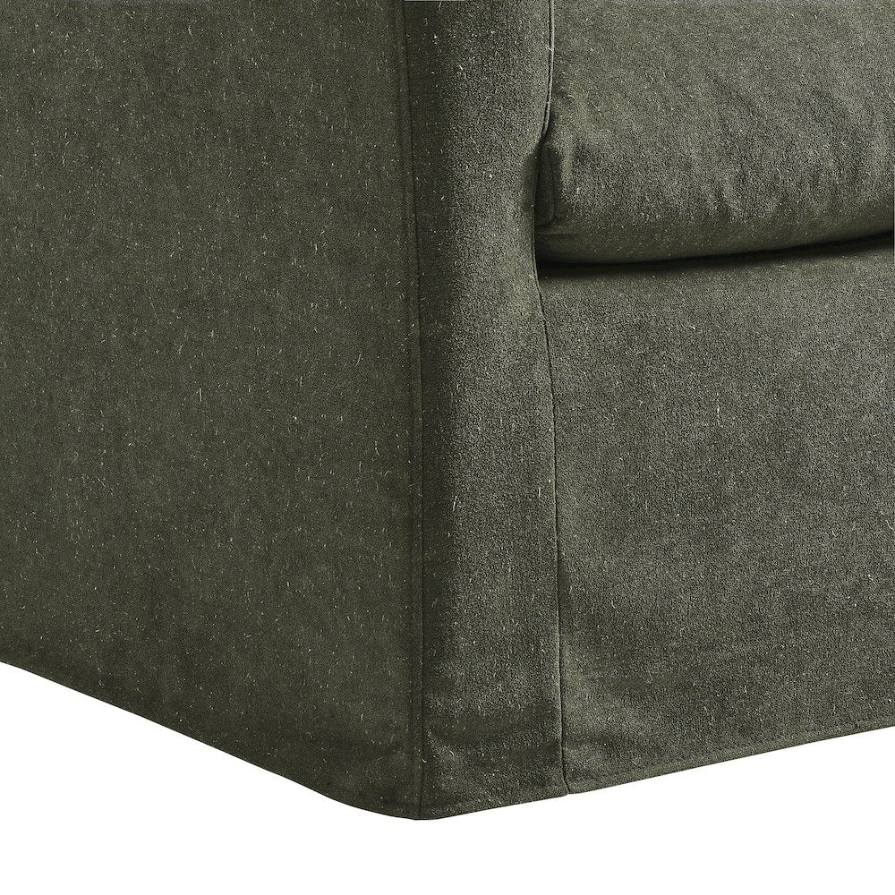 Somerset Linen Blend Slipcovered Armchair