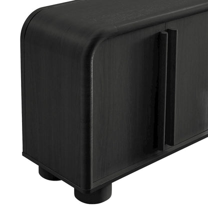 Bellamy Curved 4-Door Sideboard Cabinet