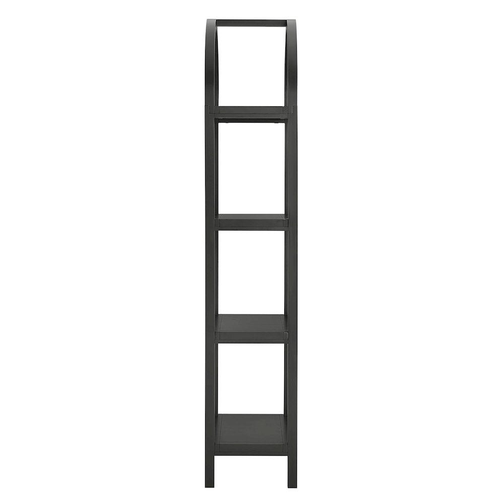 Vexley 72 Inch Tall Narrow Arched Bookshelf