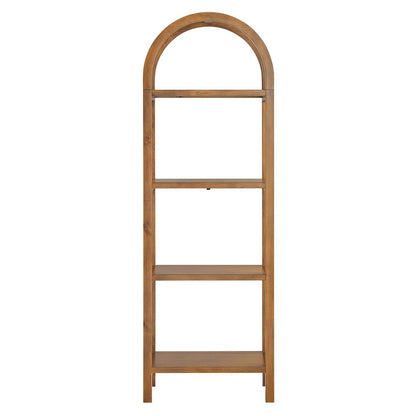 Vexley 72 Inch Tall Narrow Arched Bookshelf