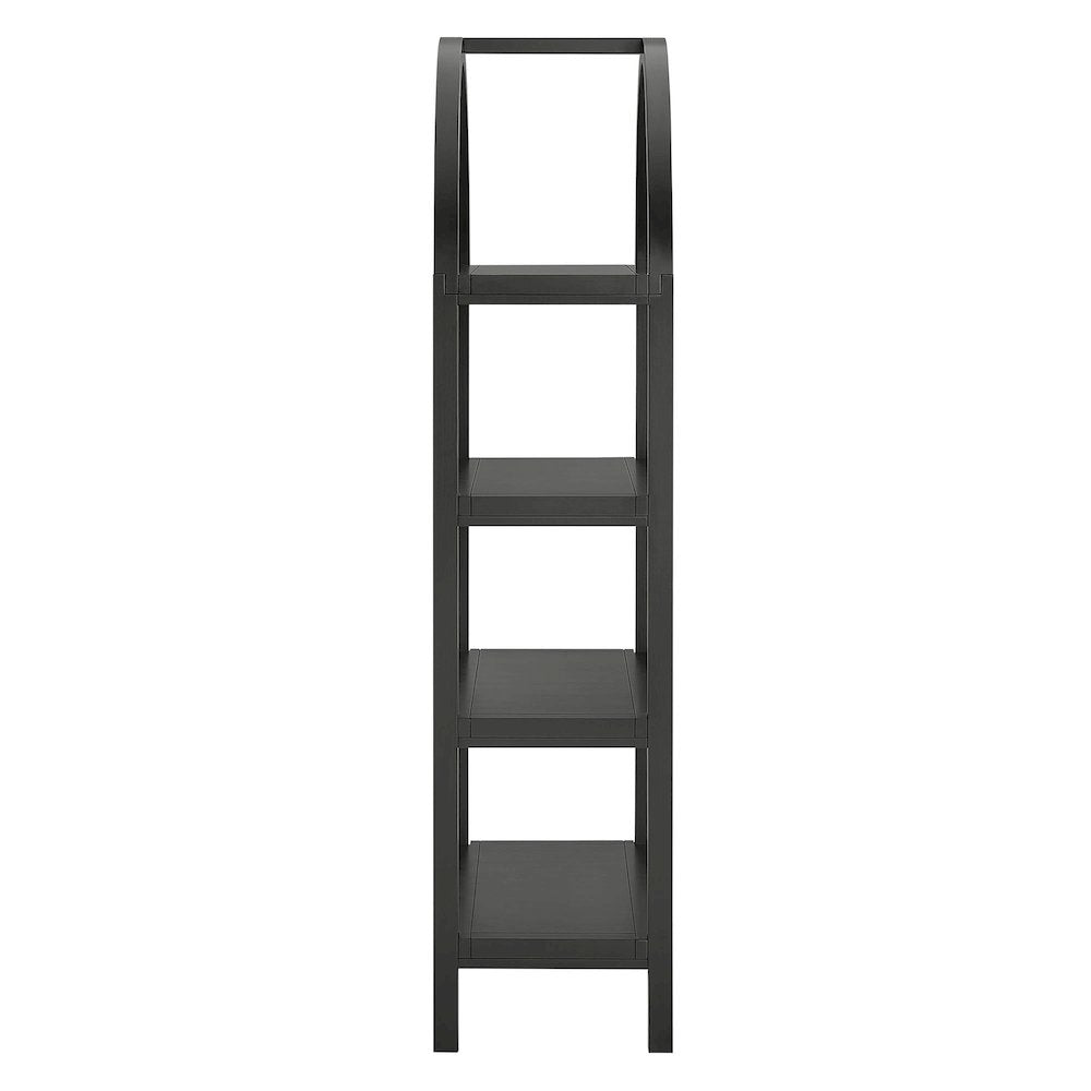 Vexley 60 Inch Arched Bookshelf