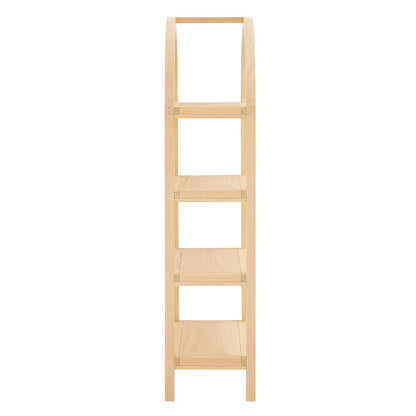 Vexley 60 Inch Arched Bookshelf
