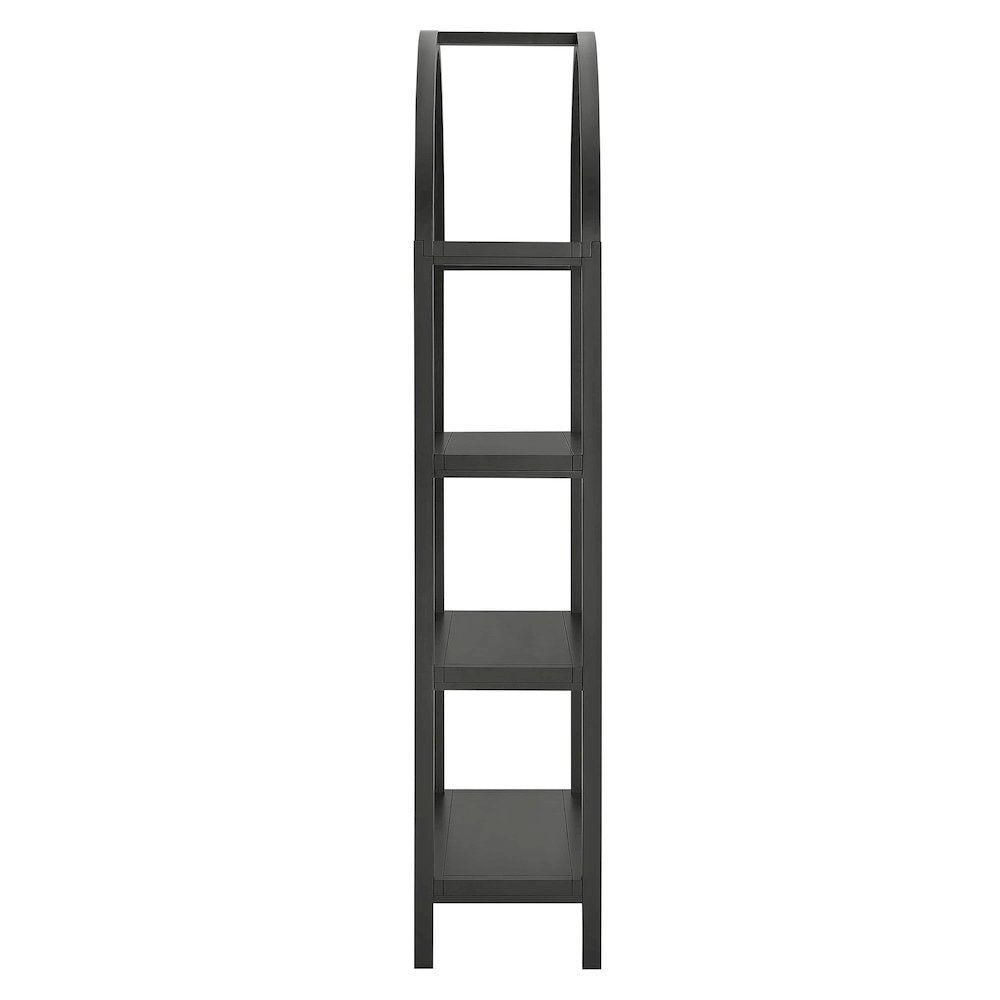 Vexley 72 Inch Large Arched Bookshelf