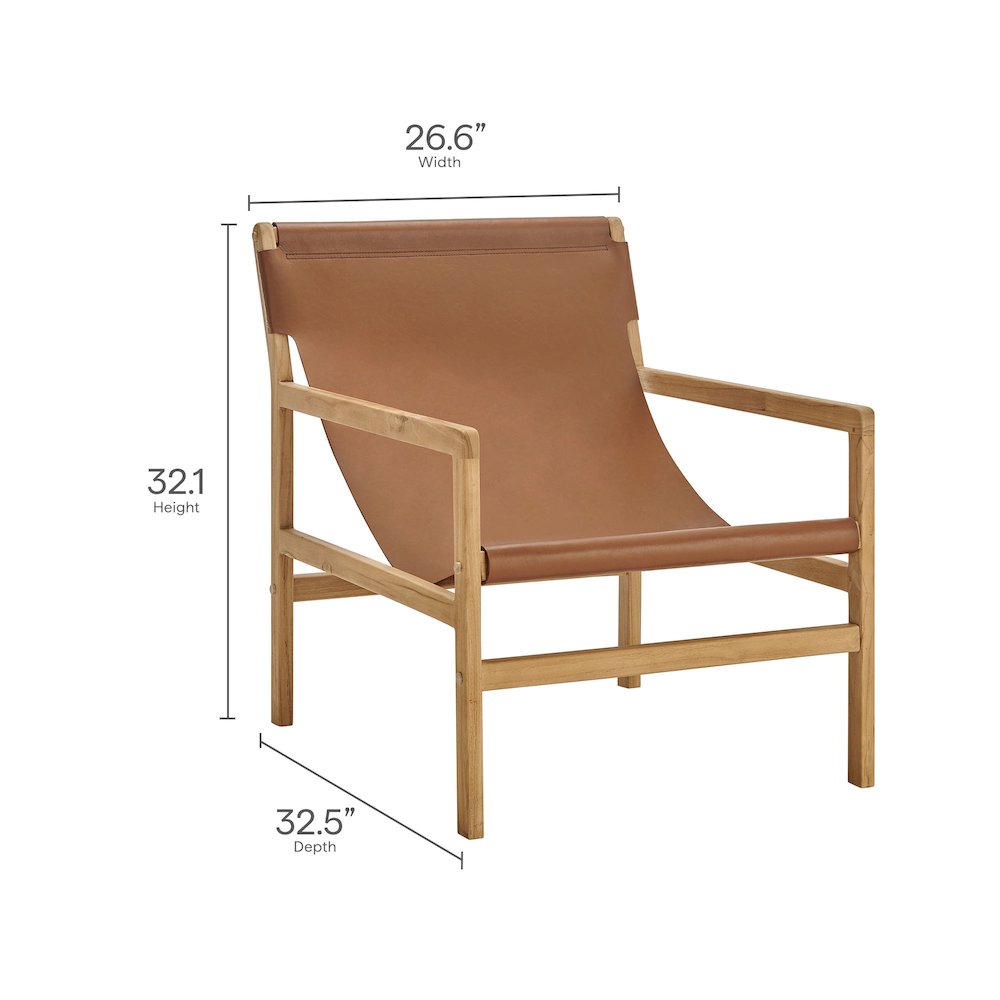 Sonora Leather Sling Chair