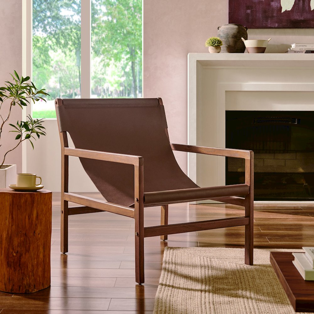 Sonora Leather Sling Chair