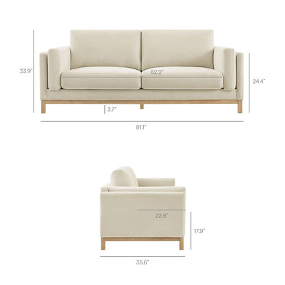 Roscoe 81 inch Fabric Sofa