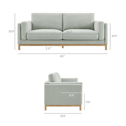 Roscoe 81 inch Fabric Sofa