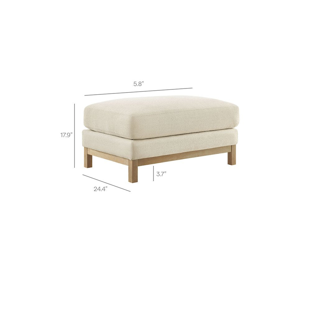 Roscoe Fabric Ottoman