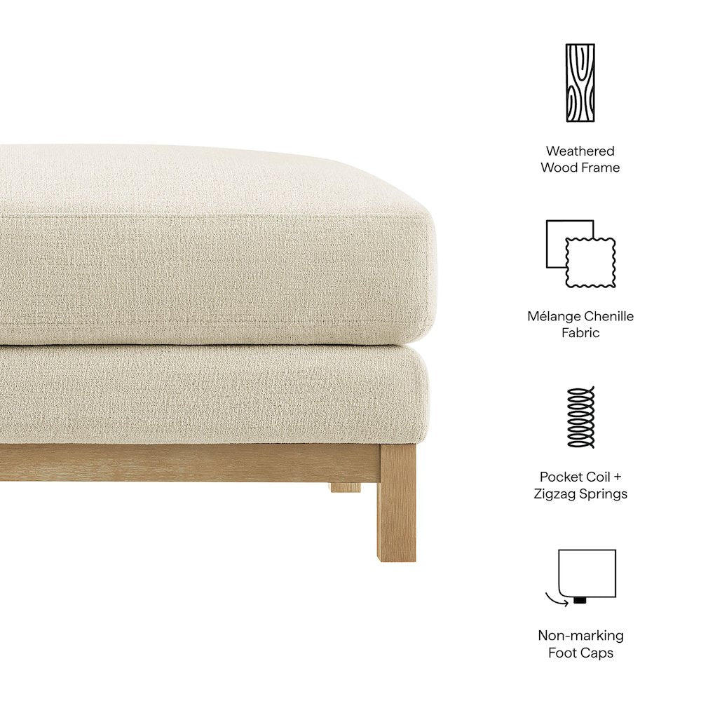 Roscoe Fabric Ottoman