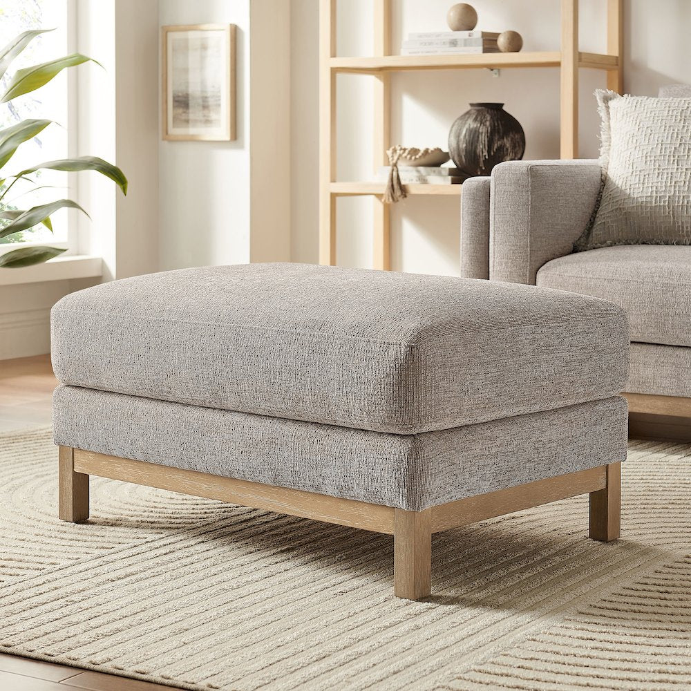 Roscoe Fabric Ottoman