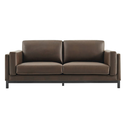 Roscoe 81 inch Vegan Leather Sofa
