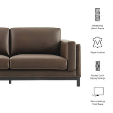 Roscoe 81 inch Vegan Leather Sofa