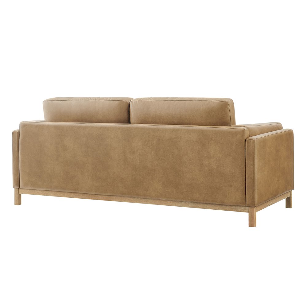 Roscoe 81 inch Vegan Leather Sofa