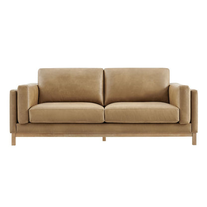Roscoe 81 inch Vegan Leather Sofa