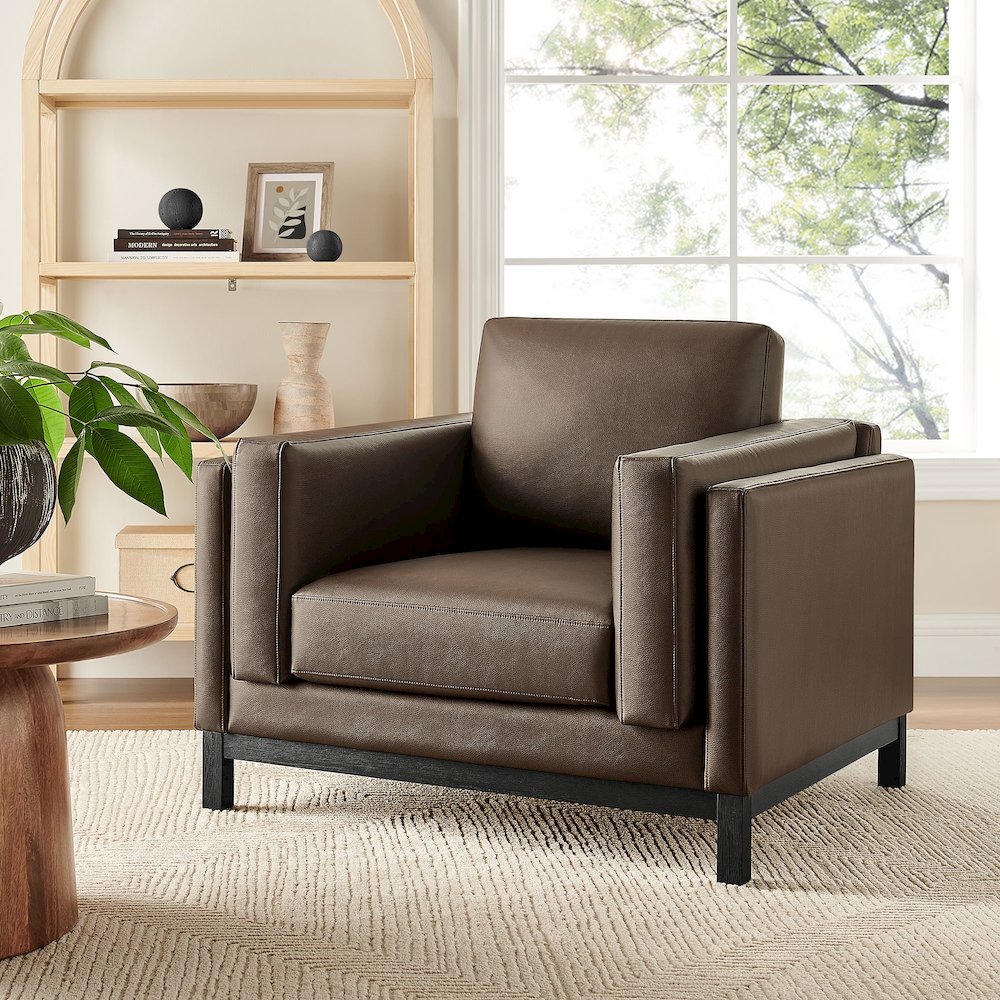 Roscoe Vegan Leather Armchair