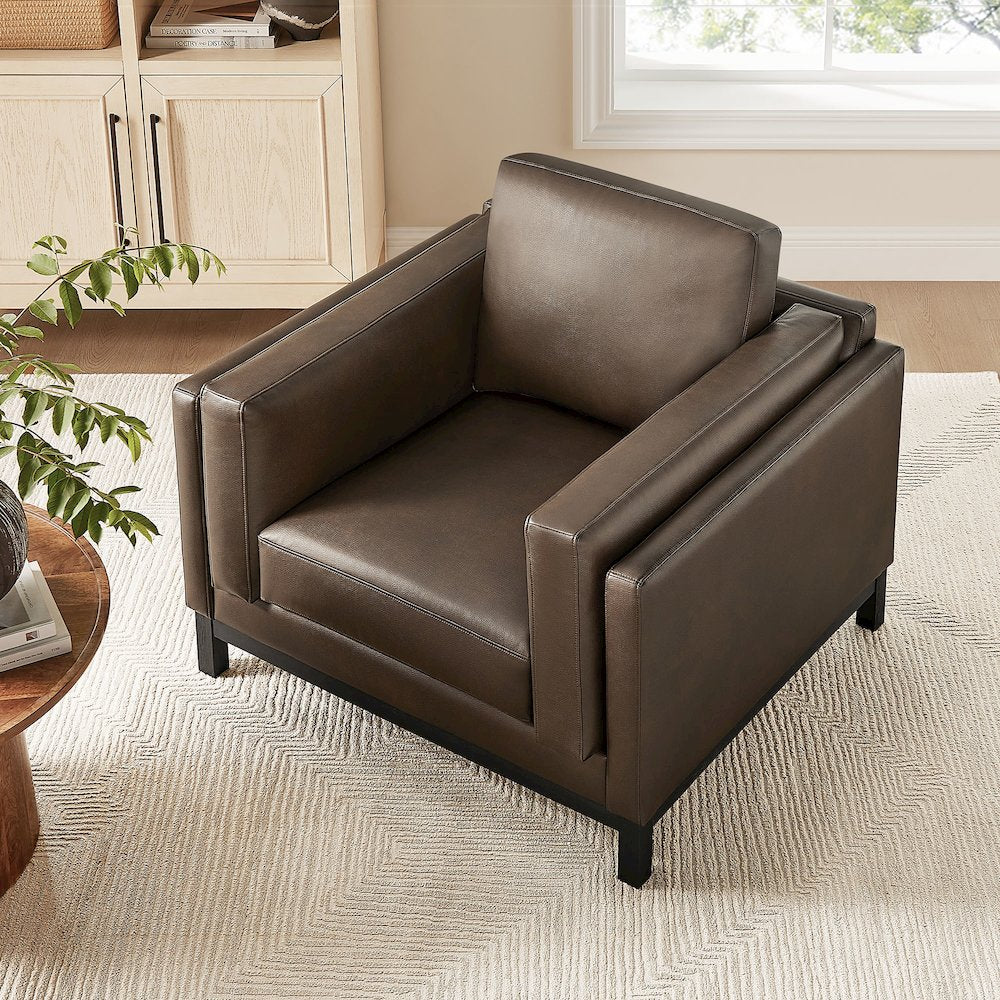 Roscoe Vegan Leather Armchair