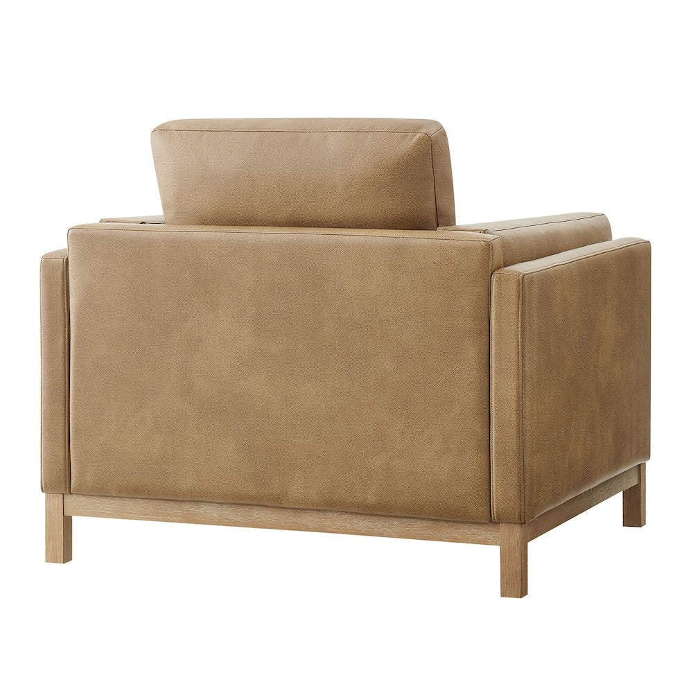 Roscoe Vegan Leather Armchair