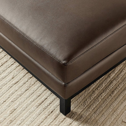 Roscoe Vegan Leather Ottoman