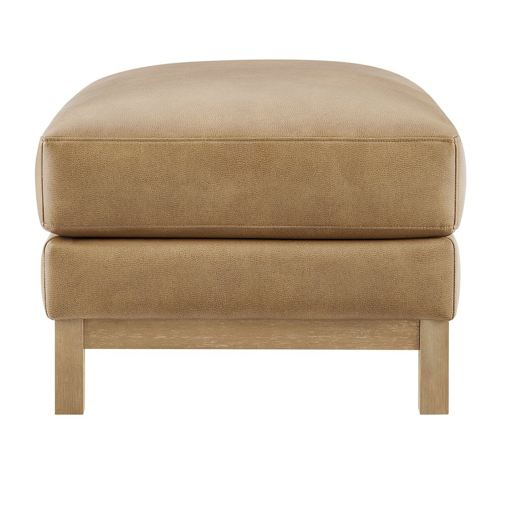 Roscoe Vegan Leather Ottoman