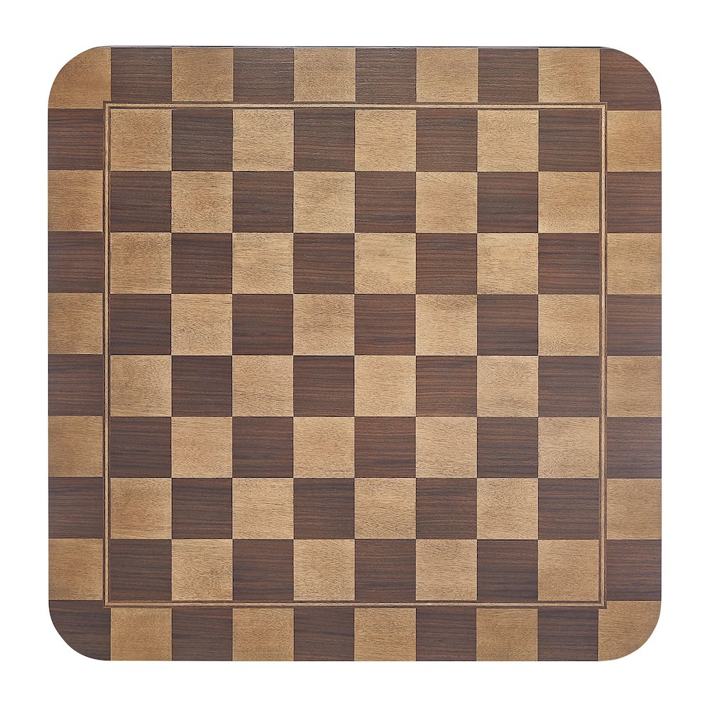 Oscar 36 Inch Square Checkered Dining Table