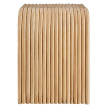 Eve Curved Natural Rattan Side Table