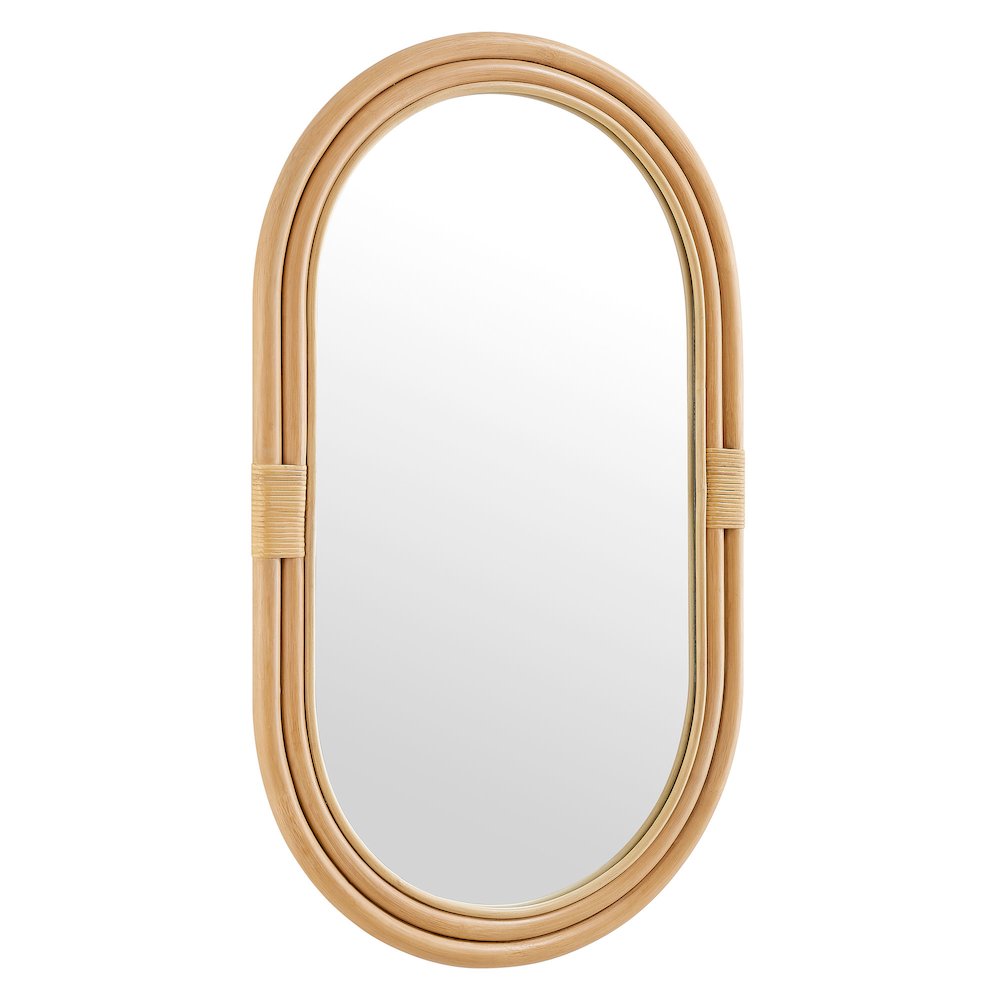 Corsica Oval Rattan Wall Mirror