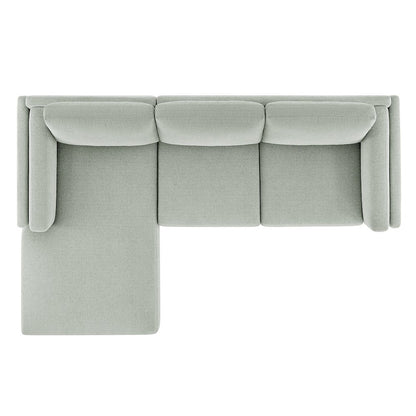 Roscoe Left-Facing Fabric Sectional Sofa with Chaise