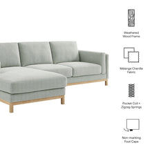 Roscoe Left-Facing Fabric Sectional Sofa with Chaise
